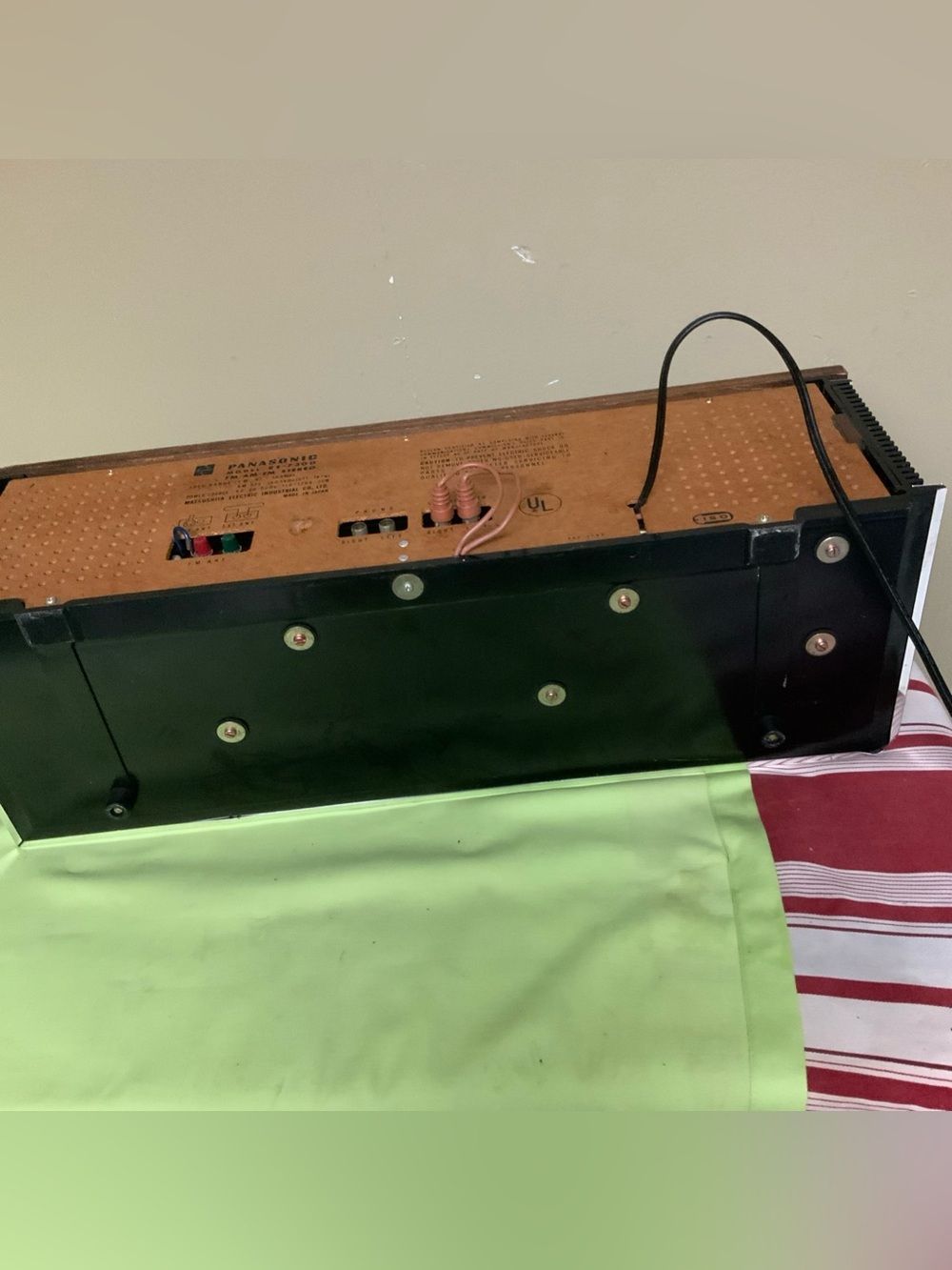 Vintage National Panasonic AM/FM Stereo tabletop Receiver. RE-7300A. Pls Read. - Picture 7 of 9